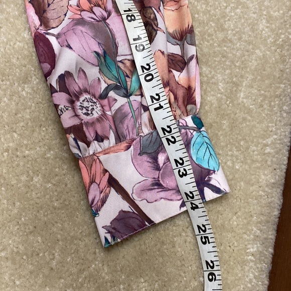 346 Brooks Brothers Pink Floral Long Sleeve Dress see photos as description EUC - Picture 9 of 17